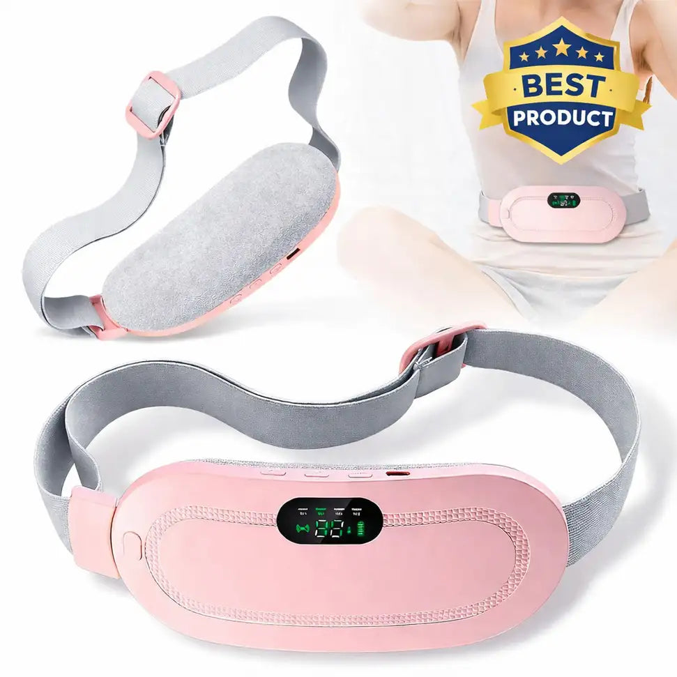 Quicknik Period Cramp Relief Massager & Heating Pad for Period Cramps