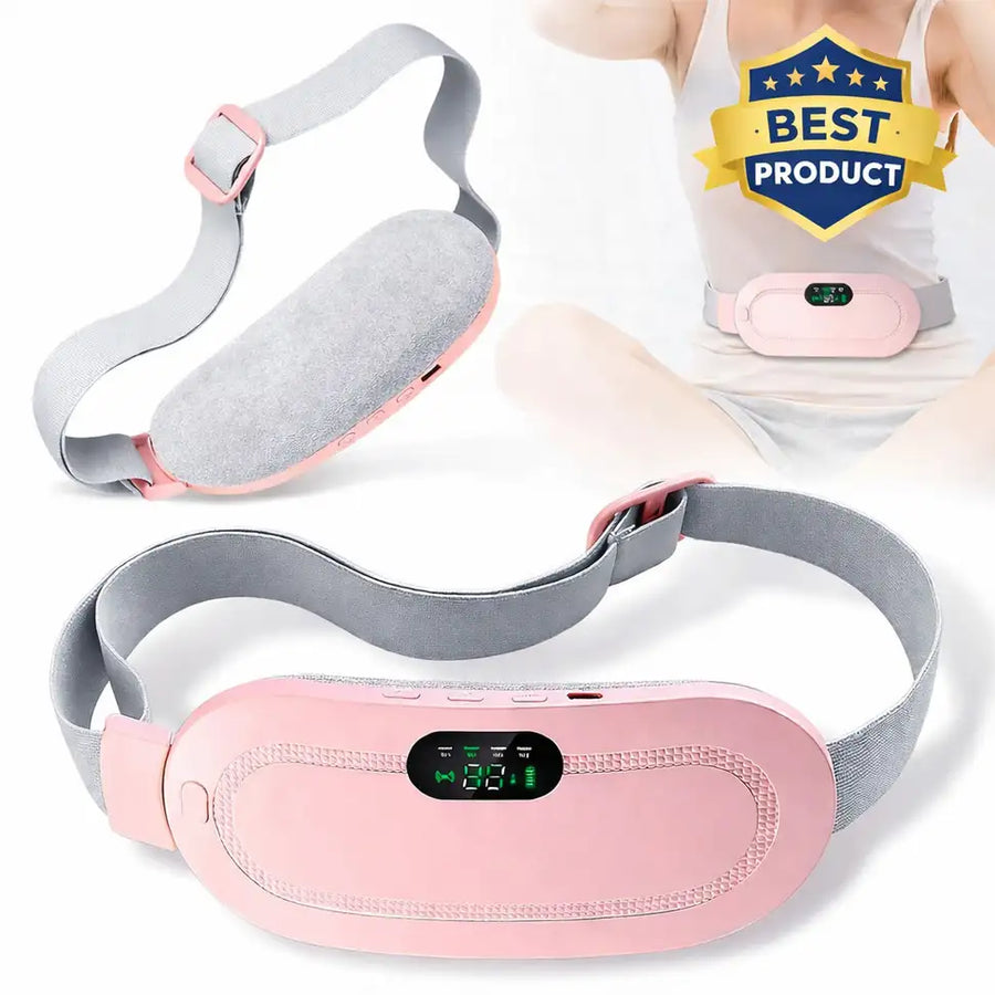 Quicknik Period Cramp Relief Massager & Heating Pad for Period Cramps